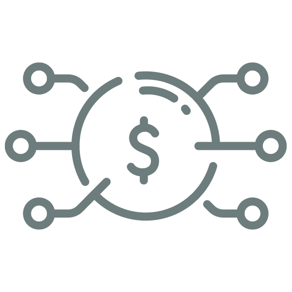 Vector image showing mind map expanding from a dollar sign, reflecting different investment products with an RRSP account